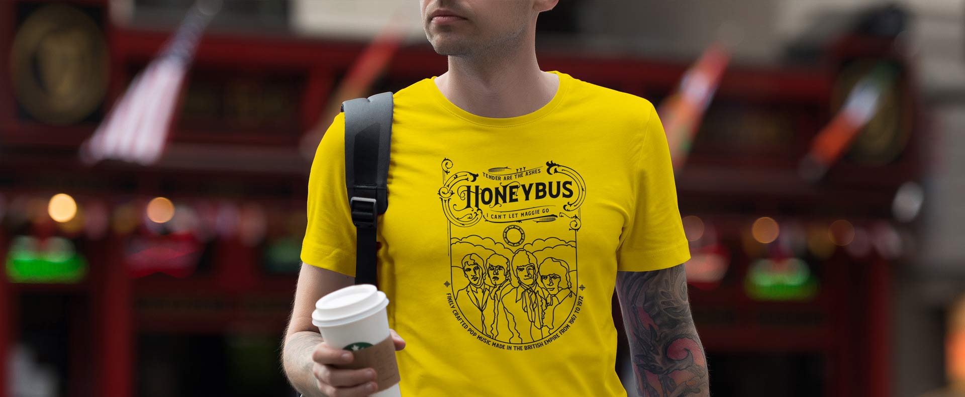Honeybus I can't let Maggie go Yellow T-Shirt