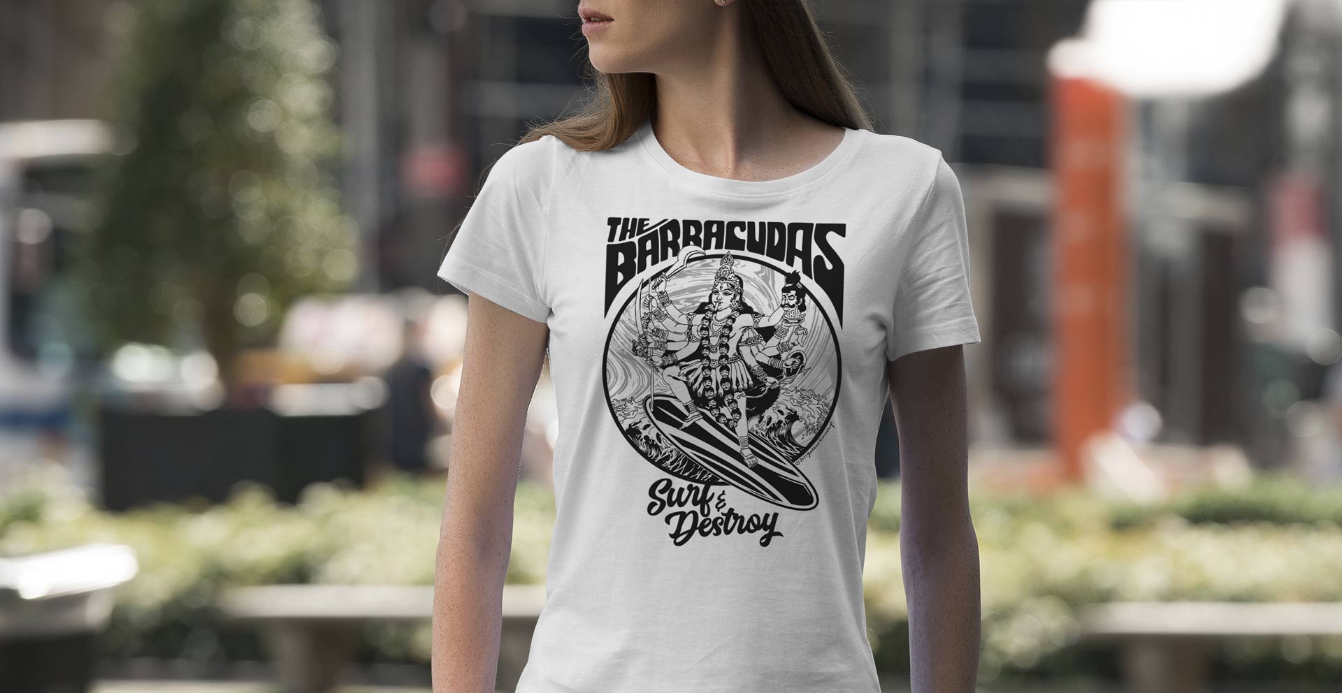 Barracudas Surf and destroy t-shirt